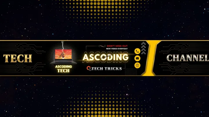 Tech channel banner, channel banner design